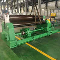 Machine à rouler les plaques métalliques en acier inoxydable et carbone à 3 rouleaux mécaniques W11