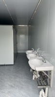 Toilette mobile en acier portable de 20 pieds au design moderne pour la maison, le bureau, l'atelier, la cuisine, l'hôtel et la salle de bain