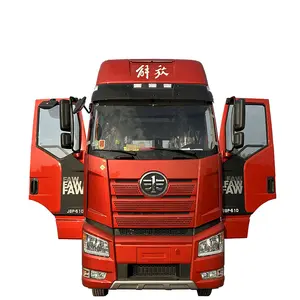 סין מותג faw j6p טרקטור משאית 6 x4 10 גלגל 510hp עבור טרקטור autos משאית עם קרוון מיטה שטוחה