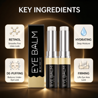 OEM Eye Stick Melembapkan Menutrisi Perawatan Lembut Menghaluskan Tampilan Garis Halus dan Kerutan Mencerahkan Area Mata Ringan