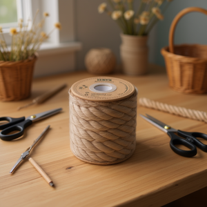 Corda di lino Ilan 18 mm x 1,9 m per artigianato e decorazioni - Product Image 3