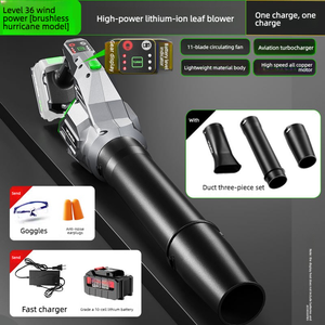 Soplador de Hojas Inalámbrico de 20V en Oferta, Soplador de Hojas Eléctrico Recargable de Mano con Velocidad Variable y 2 Tubos para Patio - Product Image 6