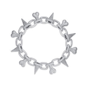 JINSE Bling श्रृंखला पुरुषों और लड़कों के लिए घन Zirconia ज्वैलरी नई डिजाइन क्यूबा लिंक कस्टम कुत्ते हड्डी आइस्ड हार - Product Image 6