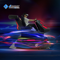 Système électrique 3 DOF cool et excitant, simulateur de voiture VR 9D, course automobile, parc d'attractions, jeux à pièces
