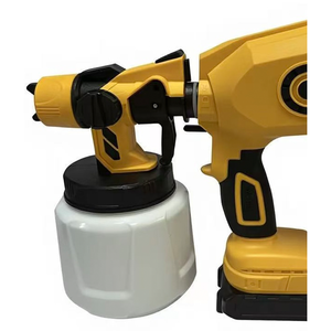 Pistolet pulvérisateur sans fil 20V à batterie lithium, moteur sans balais, débit variable, capacité de 1 L, 300 psi, buse de 1,0 mm pour peinture domestique et bricolage - Product Image 3