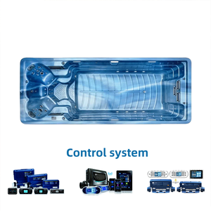 Jacuzzi Acrílico Contemporáneo, Bañera de Hidromasaje Rectangular Independiente - Product Image 6