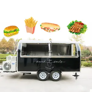 Mini Foodtruck Airstream Di Động Sushi Giỏ Hàng Bong Bóng Trà Gian Hàng Mini Donut Giỏ Hàng Thực Phẩm Nước Ép Trái Cây Gian Hàng