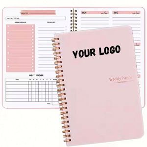 2025 Wholesale Planners and Organizers Spiral Daily Planner <b>Weekly</b> Monthly A5 Notebook Budget Agenda Undated - Product Image 1