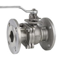 Válvulas de Bola de Acero Inoxidable 304/316 SCS13 de 2 Piezas, Manuales, de Alta Temperatura, con Brida OEM, para Uso en Tuberías de Petróleo, Gas y Agua