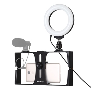 Venta caliente Vlog Kit Handheld Video Grabación de voz para teléfono móvil Vlog Cámara Micrófono Kit Trípode Soporte para teléfono - Product Image 2