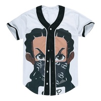 Entraînement respirant imprimé pas cher Vintage Sportswear entraînement unisexe vente en gros maillot de baseball personnalisé