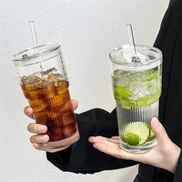 Gobelets transparents pour sublimation, vente en gros, réutilisables, 600 ml (20 oz), avec paille et couvercle