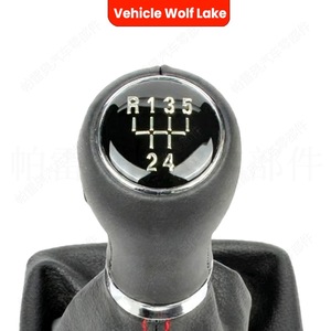 Poignée de levier de vitesse ergonomique en plastique pour voiture, 5 vitesses, pour Audi A4 B6 B7 - Product Image 1