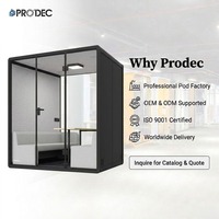 Cabine d'isolation acoustique pour studio d'enregistrement musical, bureau mobile avec bureau intégré