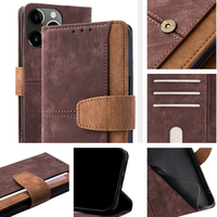 Étui portefeuille de créateur pour téléphone à clapet avec emplacements RFID brevetés et béquille pour Tecno Camon 50 40 30 Pro Spark 50 40 Pop 20 10