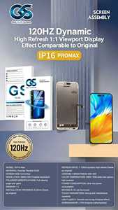 <span class=keywords><strong>Réparation</strong></span> d'écrans OLED GS, taille 1:1 pour iPhone 16 Pro Max, remplacement d'écran OLED souple avec un joli trou pour l'appareil photo pour iPhone 16 Pro Max - Product Image 5