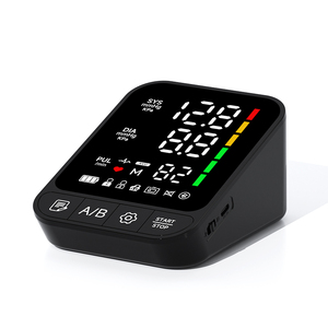 <span class=keywords><strong>Monitor</strong></span> de BP con brazo con pantalla LED clínica, brazalete ajustable con índice de la OMS con almacenamiento de datos 198, <span class=keywords><strong>Monitor</strong></span> de presión arterial con modo de usuario dual - Product Image 1