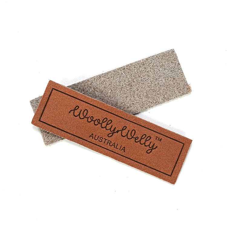 Customized Luxury Leather Custom Embossed Jeans Leather Patch Label for Clothing