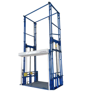 Hidrolik yük asansörü, 1 kat kargo asansörü, 1000kg raylı hidrolik asansör küçük depo hidrolik yük asansörü - Product Image 4