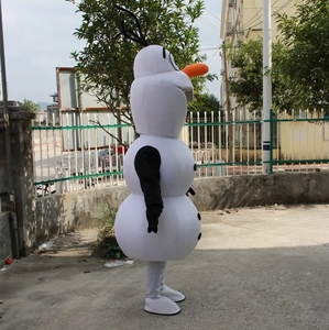 2026 MOQ 1 pieza profesional personalizado <span class=keywords><strong>Olaf</strong></span> mascota disfraces dibujos animados lindo blanco muñeco <span class=keywords><strong>de</strong></span> nieve mascota <span class=keywords><strong>disfraz</strong></span> <span class=keywords><strong>para</strong></span> adultos - Product Image 5