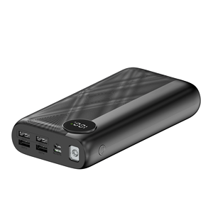 Power Bank 60000mAh Ricarica Rapida 120W | Batteria Esterna Portatile Con Torcia LED | 3 Colori E Capacità | Per Campeggio E Outdoor (nero)