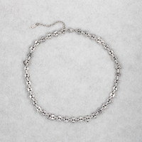 Nouveau Collier Ras-du-Cou Tendance en Acier Inoxydable avec Pendentif Tournesol Unisexe Décoratif sur Chaîne en Corde