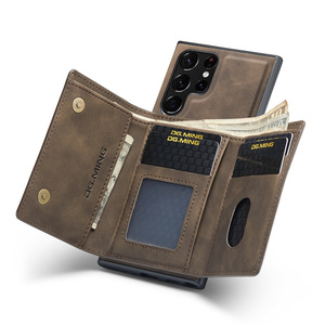 กระเป๋าสตางค์แม่เหล็กเคสโทรศัพท์หนังฝาหลังสําหรับ <span class=keywords><strong>Samsung</strong></span> <span class=keywords><strong>Galaxy</strong></span> S24 Ultra การป้องกันสมาร์ทโฟน - Product Image 2