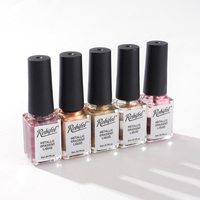 Robifel Gel de Peinture Métallique en Gros pour Nail Art 3D, Fleurs Sculptées, Effet Miroir Chromé, OEM Privé pour Salons de Manucure