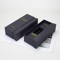 Coffret cadeau cosmétique de luxe haut de gamme, design élégant avec tiroir, emballage pour flacon de parfum en verre avec vaporisateur