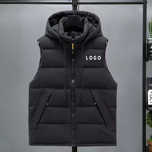 Chaleco para Hombre de Materiales Premium Más Vendido, Tallas Grandes, Sin Mangas, a la Moda, Cómodo, Holgado, Chaleco de Plumón - Product Image 1
