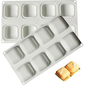 Molde de silicona cuadrado Tangchu para pastel de mousse de chocolate, herramienta de repostería, molde cuadrado de silicona para jabón DIY, apto para horno. - Product Image 1