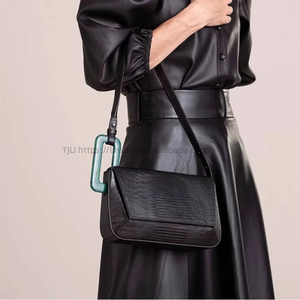 Autumn Women's High Quality Texture Small <b>Square</b> Single Shoulder Bag New Popular Underarm Satchel Geometric Design Tanjing - Product Image 3