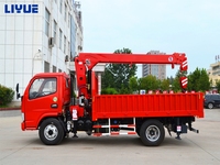 5 tonnes 6 tonnes flèche hydraulique manipulateur de grue monté par camion à flèche articulée