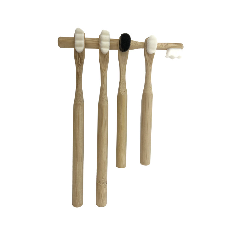 Круглая зубная щетка bambu для беременных женщин ежедневная очистка рот нано десять тысяч мягких щетин бамбуковая зубная щетка