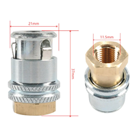1/4 "Npt Bspt femelle fermé verrouillage tuyau serrure sur Valve filetage Air pneu mandrin voiture pneu laiton Air mandrin outils pneumatiques