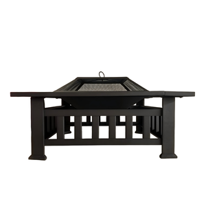 Mesa Cuadrada para Fogatas al Aire Libre <span class=keywords><strong>con</strong></span> Gabinete para Barbacoa, para Uso en <span class=keywords><strong>Cocina</strong></span> al Aire Libre <span class=keywords><strong>con</strong></span> <span class=keywords><strong>Leña</strong></span> - Product Image 3