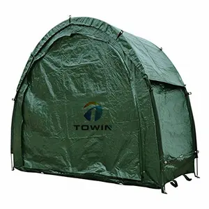 Tente de rangement pour hangar à vélo en plein air, couverture de tente étanche à l'eau et à la poussière outil pliant portable adapté pour 2 vélos ou tricycles