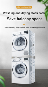 Kit de apilamiento para lavadora manual con barra de acero inoxidable para toallas, para lavadora y secadora, uso hotelero, piezas de electrodomésticos de lavandería - Product Image 5