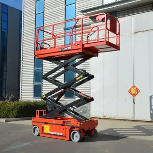 जुएल ब्रांड पूर्ण स्वचालित 6 मीटर लिफ्टिंग ऊंचाई एरियल वर्किंग मोबाइल टेबल कैंची लिफ्टिंग प्लेटफार्म