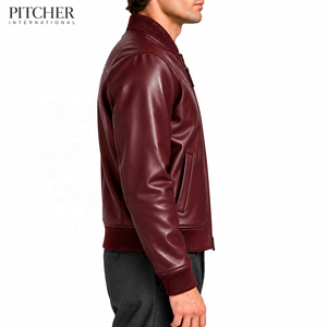 Mens <b>Genuine</b> Leather Jacket Manufacturer Cafe Racer Jacket Custom Design Low Minimum Order Factory USA - Product Image 3