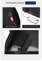 Sac à dos pour ordinateur portable imperméable grande capacité pour hommes, idéal pour les trajets quotidiens, parfait pour les étudiants du lycée et de l'université