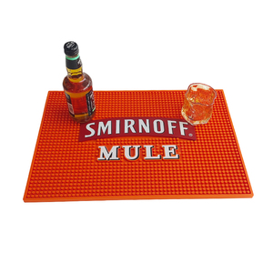 Customizable <b>Silicone</b> Bar Runner <b>Mat</b> Rubber Bar Spill <b>Mat</b> Non Slip Countertop <b>Mat</b> for Custom Brand Logo Printing - Product Image 1