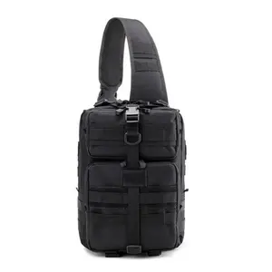 Multifunctional Durable Tactical Chest Bag Crossbody Handbag With Molle Hanging System For Mountaineering Travelling Camping
