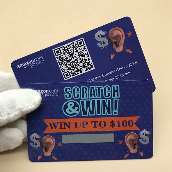 High Quality Gift Card Full Color Printing Plastic Custom Scratch-off Gift Card Plastic Membership Card