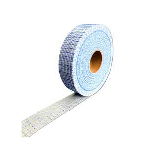 Ruban respirant en fibre de verre E-Glass <span class=keywords><strong>Fibafuse</strong></span> pour cloisons sèches, service de découpe, sans alcali, 90 GSM, pour une application facile, joints de cloisons sèches, réparation des fissures murales - Product Image 1