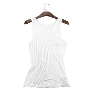 Tank Top otot Logo spandeks katun kualitas tinggi kustom rompi Gym olahraga Pria Tank Top elastis bergaris - Product Image 6