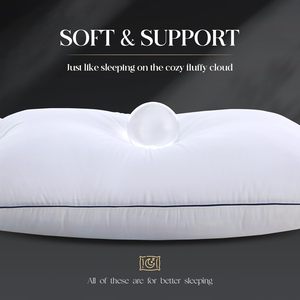 Fast Shipping Soft Fill Down 5-Star Hotel Quality <b>Pillow</b> 1000g with Bag Bed Neck <b>Pillow</b> for Hotel Home - Product Image 1