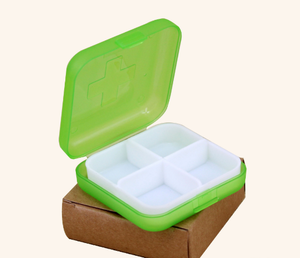 Hot Sale Pill Box Removable Plastic Portable Pillbox Various Color Promotional 7 Days Mini Pill Box