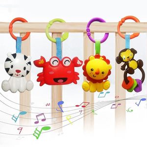 Juego de sonajeros colgantes de verduras <span class=keywords><strong>Tumama</strong></span> para niños, juguete sensorial de peluche para cuna, sonajero suave para bebés, juguetes colgantes para cochecito - Product Image 3