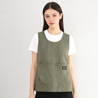 Gilet personnalisé avec logo, vêtements de travail, uniforme, tablier de nettoyage, tablier de cuisine, tablier de pâtisserie avec 2 poches